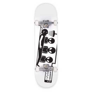 ALIEN WORKSHOP Abduction Complete Skateboard 7.75''- White